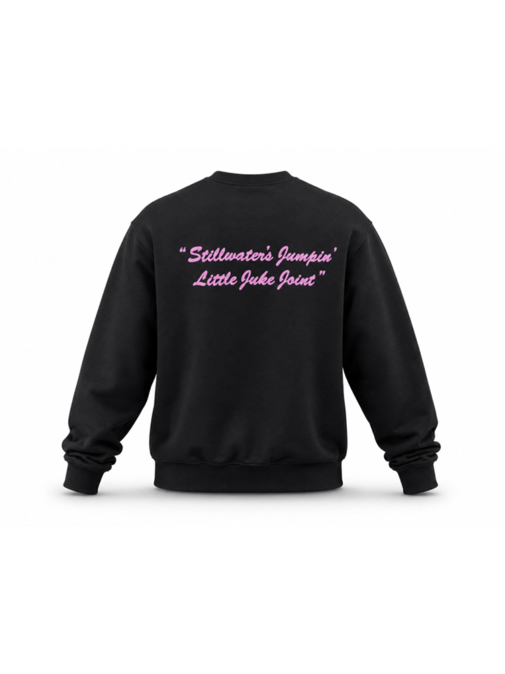 Eskimo Joe’s Stillwater OK Black Pink Crewneck Sweatshirt Women’s M Gildan - Picture 2 of 9
